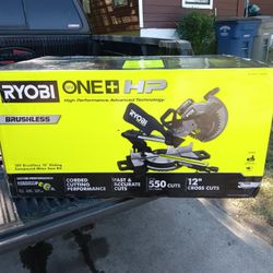 Ryobi Cordless Miter Saw , 4 Hour Battery And Charger$125