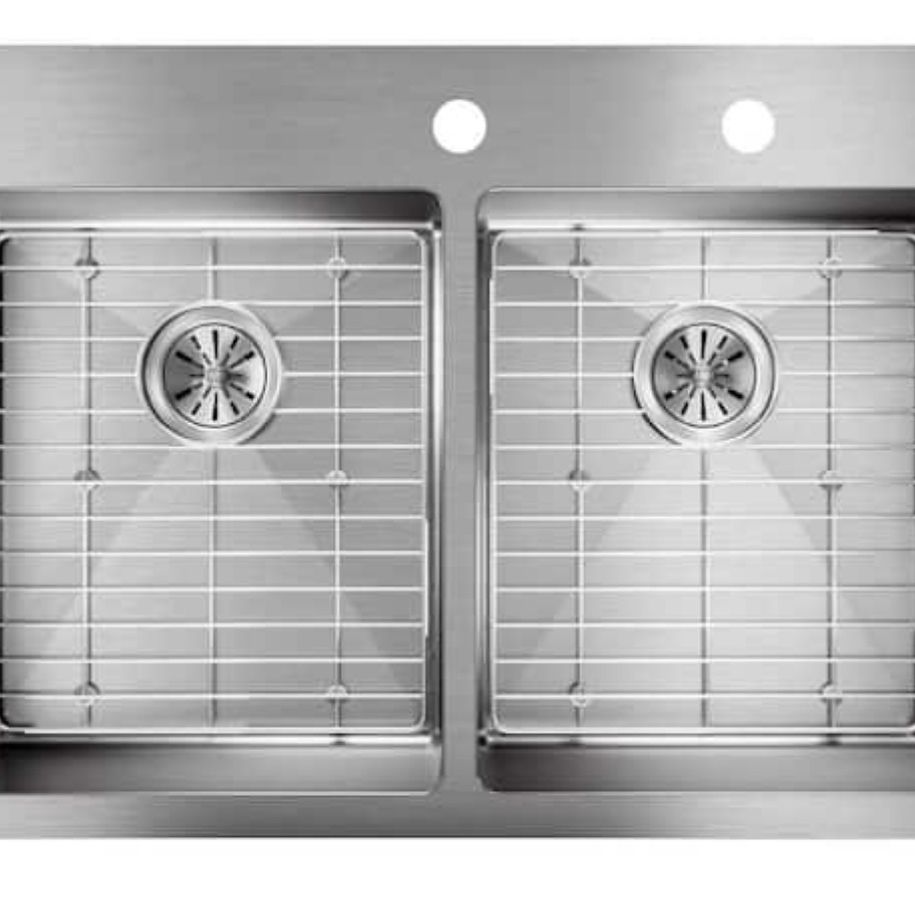 Elkay Crosstown Drop In/Undermount Stainless Steel 33 in. 2 Hole Double Bowl Kitchen Sink with Bottom Grids,All Products : American Fashion Style Bags On Sale