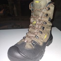 (Size-8EE) Men's, Great Condition, KEEN Utility Boots: Men's 8 Inch Coburg Waterproof Steel Toe Work Boots
