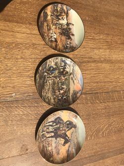 Charles M Russell Western Cowboy Plates