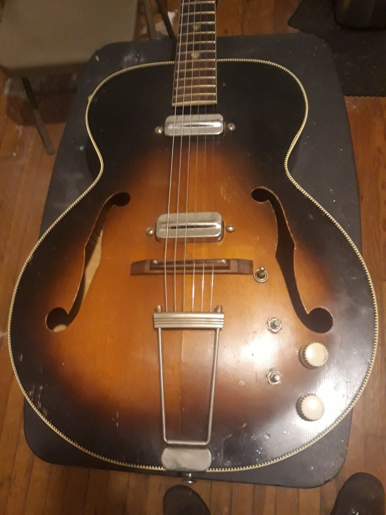 Vintage 1959 Kay 6550 Archtop Acoustic Electric
