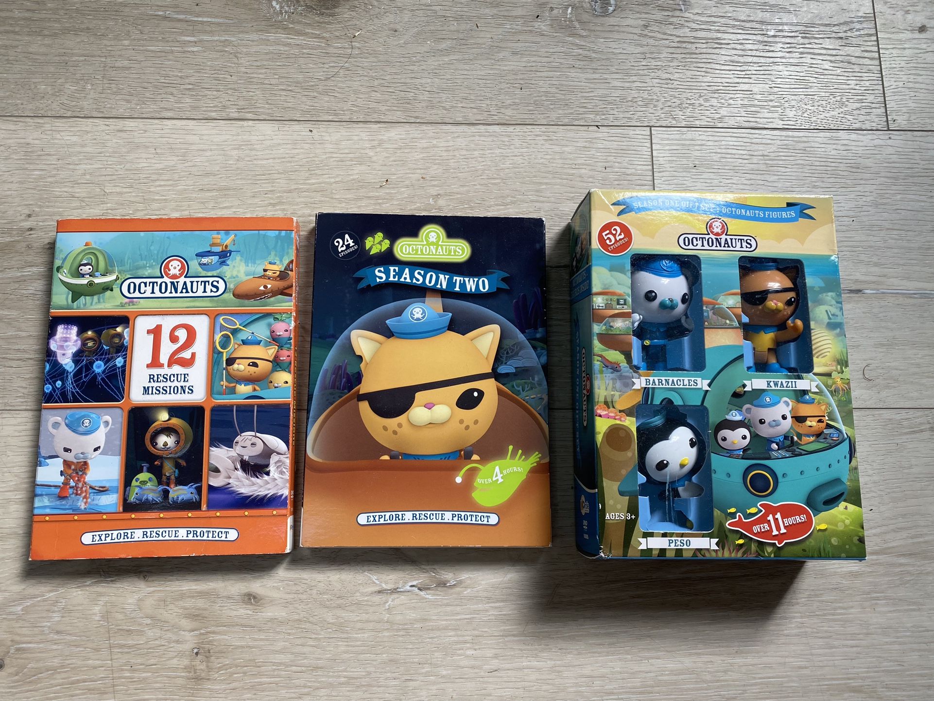 Octonauts DVD Set Season 1 2 Rescue Missions Action Figures Characters