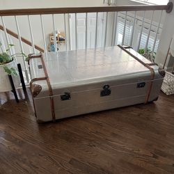 Restoration Hardware Silver Trunk