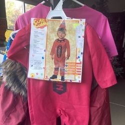 NEW Red Crayon 2 Piece Halloween Costume 