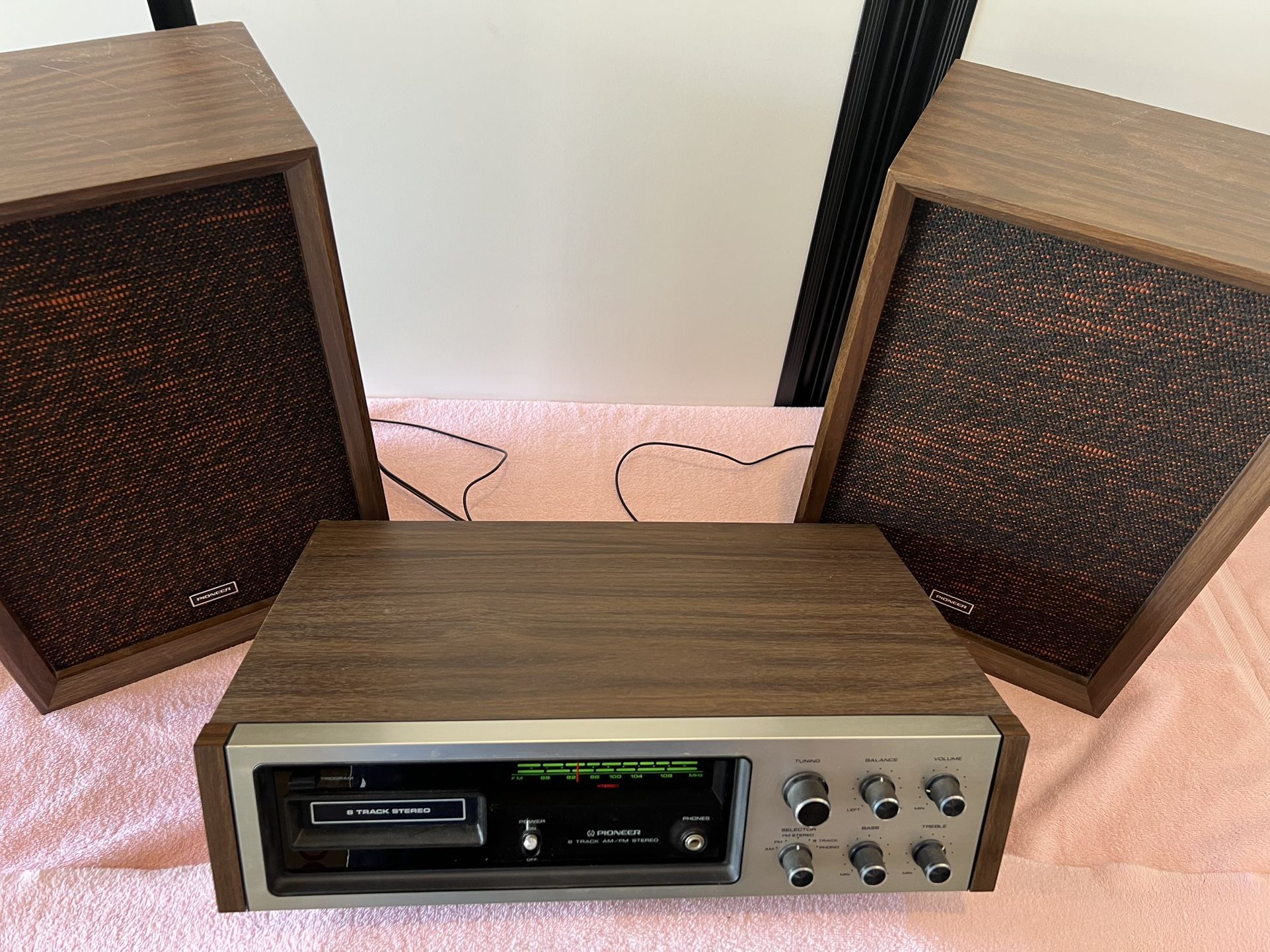 Vintage Pioneer H-2000 8-Track Home Stereo System