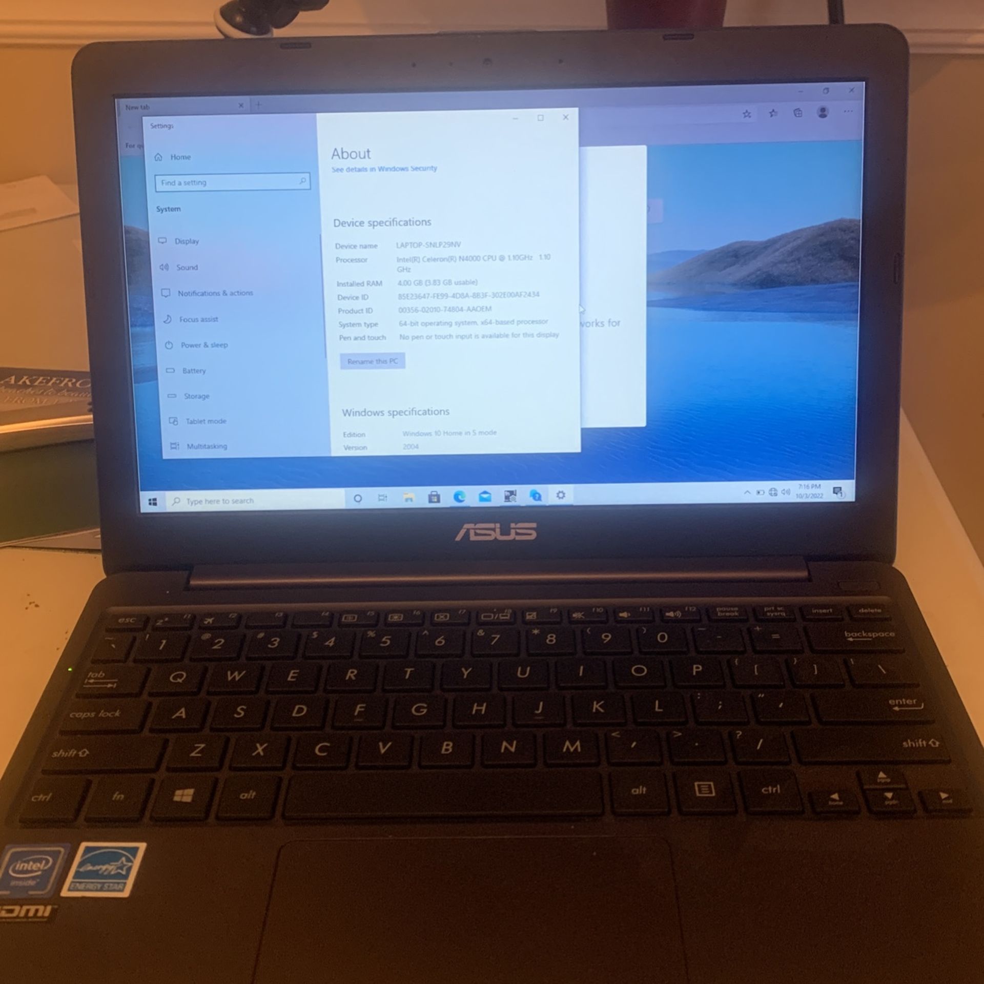 New Asus E203m Notebook PC