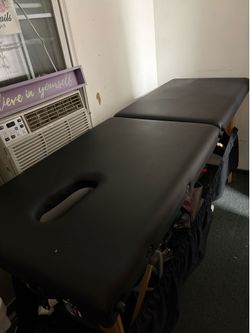 Massage Bed Spa Bed 73” Long Portable 2 folding W/ Carry Case Table Heigh Adjustable Salon Bed Face Cradle Bed