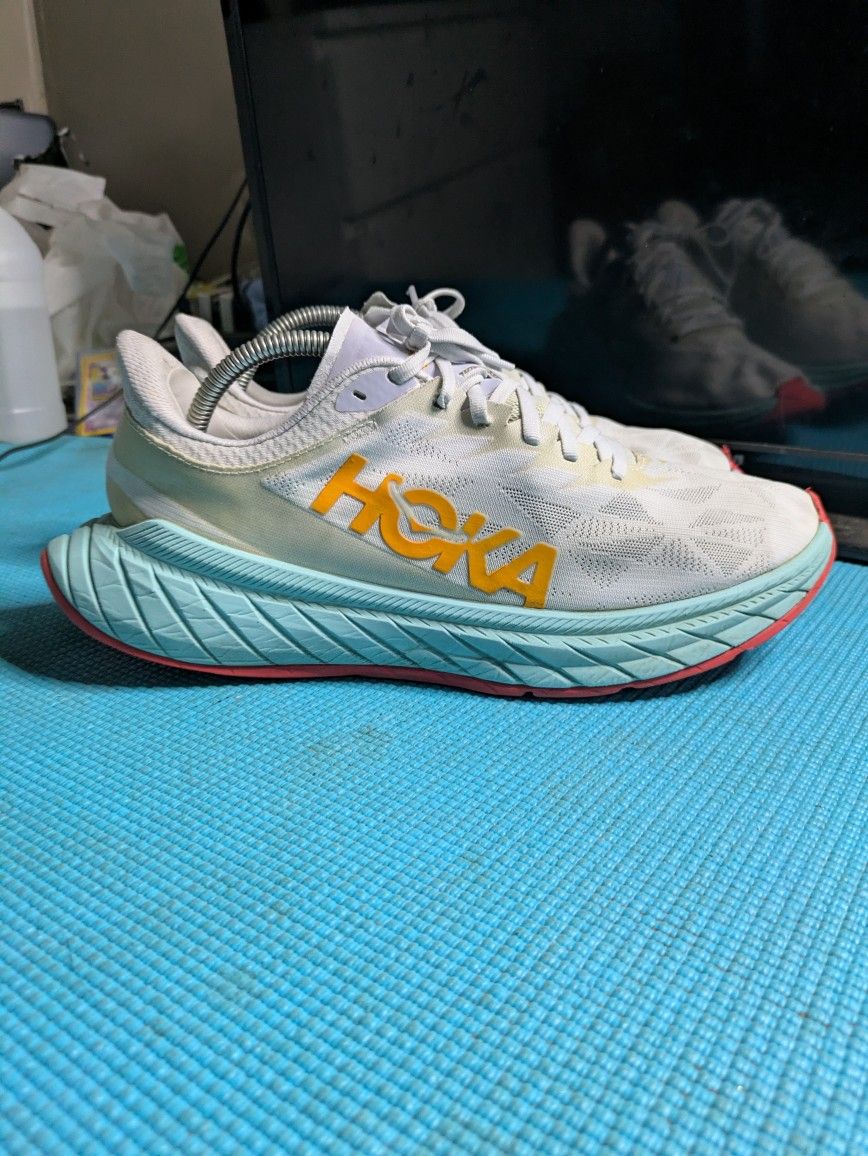 Hoka One One M Carbon X 2 Running Shoes Sneakers 1113526-WBOR – Size 10.5D