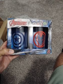 Marvel Avengers 2 Piece Glass Set