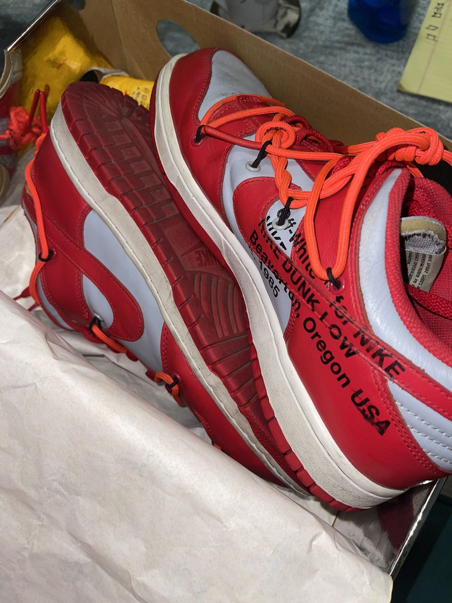 Nike Dunk Low Off-White University Red