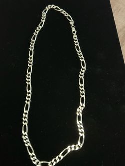 Sterling silver Figaro chain