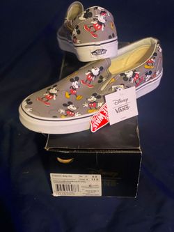Vans slip on mickey mouse 9.5 men