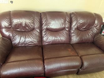 3 piece Leather Lazy Boy furniture