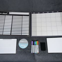 Magnetic Dry Erase Board & Calendar Set