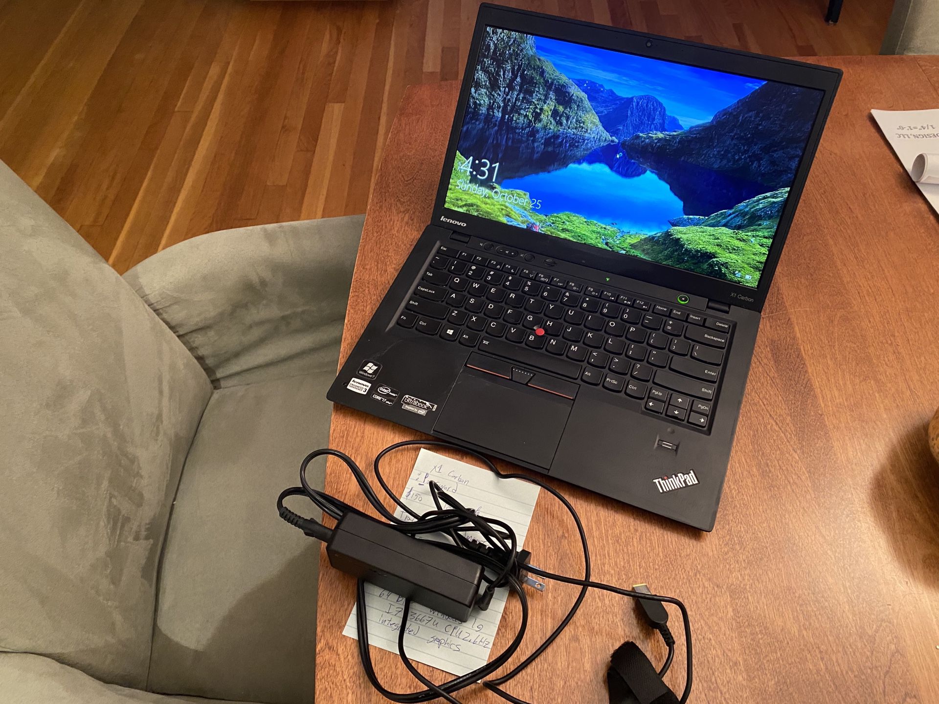 Lenovo thinkpad x1 carbon laptop