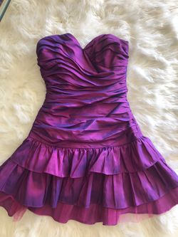 Vintage Betsey Johnson Purple Ruffle Dress! RARE!!