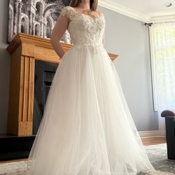 New beautiful European adjustable wedding dress 