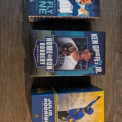 Three Mariners Bobbleheads - Two julio & One Griffey 