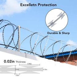 Razor Wire Fencing - Rolls of Razor Barbed Wire for Security, Durable & Heavy Duty Perimeter Pr