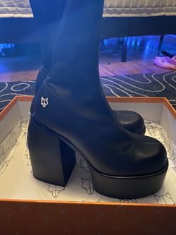 Naked Wolfe Spice Black Stretch Boots