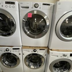 Lg Front Load Washer And Electric Dryer Both With Steam