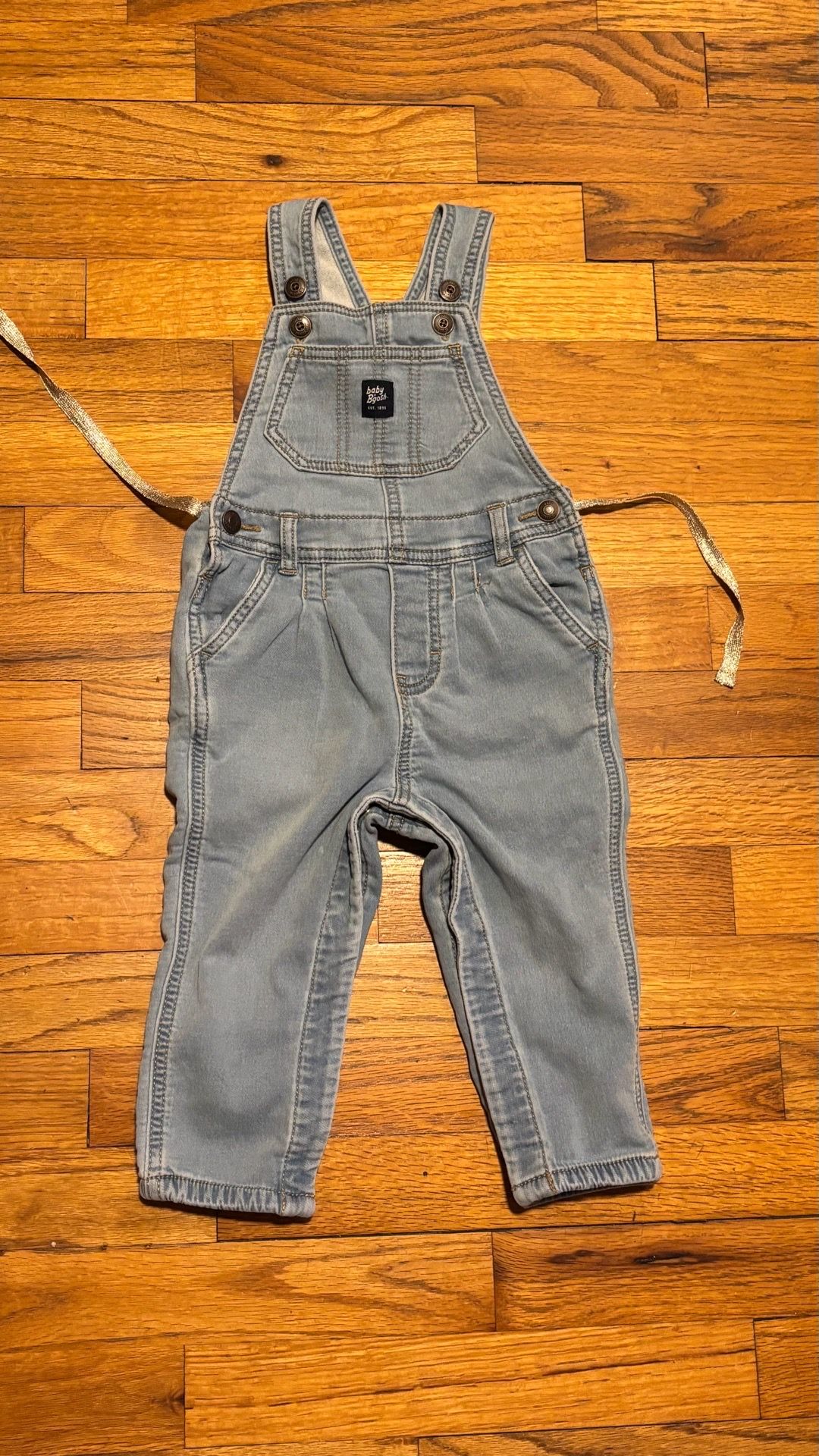 Baby Bgosh blue denim overalls size 18 months
