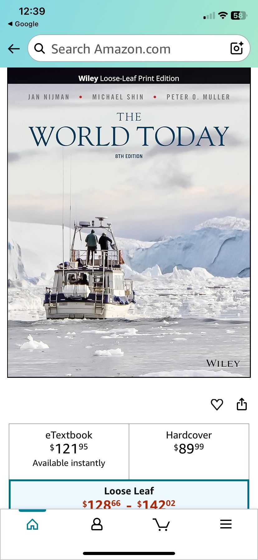 The World Today 8th Edition Wiley Loose Leaf Print Edition