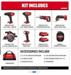 CRAFTSMAN V20 20-volt Max 6-Tool Power Tool Combo Kit with Soft Case (2-Batteries and Charger Included)