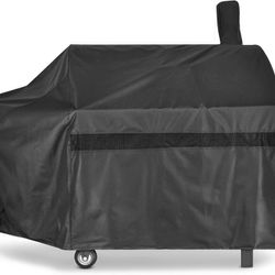 iCOVER Offset Smoker Cover 60 inch Charcoal Pellet Grill Cover Waterproof BBQ


