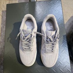 Nike Air Force 1 Premium Low Retro Af1 With Gray And White Number Dv0785-003 Size 8 Men Excellent Condition