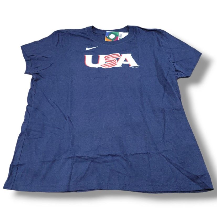 Nike Top Size XXL Mookie Betts USA Baseball 2023 World Baseball Classic T-Shirt Women's Top Graphic Tee Graphic Print T-Shirt Measurements In Descript
