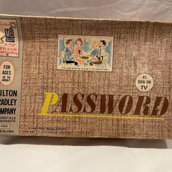 Vintage Milton Bradley Password board game 