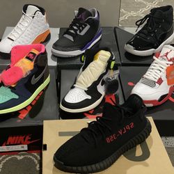 Jordan 1,3,4,11,13Collection &Yeezy 350 Bred