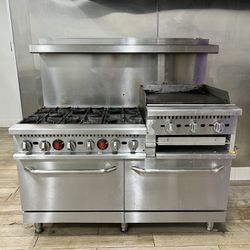 6 Burner Commercial Stove And Oven