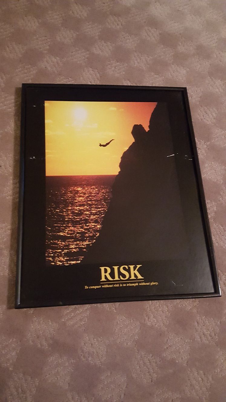 Risk inspirational poster