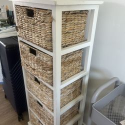 Wicker Drawer Storage 