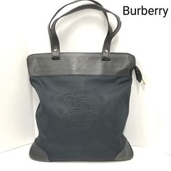 Burberry Canvas and Leather Stowell Roll Up Tote