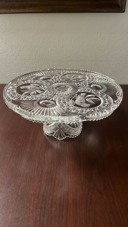Cake Platter Glass 11.5”x 5.5”