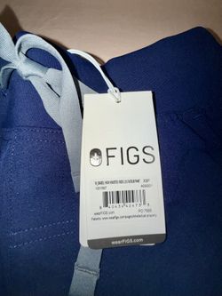 FIGS Women’s Isabel High Waisted Wide Leg Scrub Pants – Navy – XSP – BNWT 