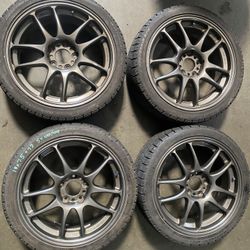 Jdm Work Wheels 18 X7.5 Inches Offset +48Inches 5x114.3 &5x100 