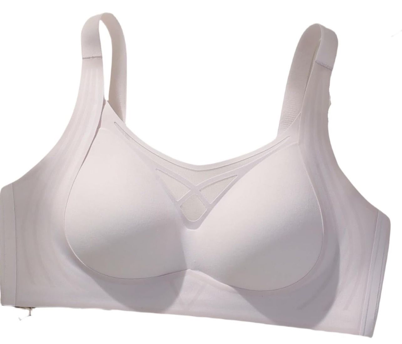 M size Women's Wireless Push-Up Bra, Seamless Mesh Bralette, Adjustable Straps, Everyday Comfort