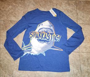 Cat& jack shark 🦈 boys long sleeve shirt new