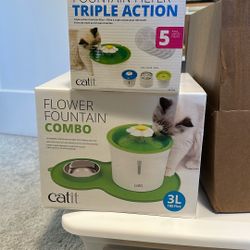 Flower Fountain Combo With Filters For Cat / Pet