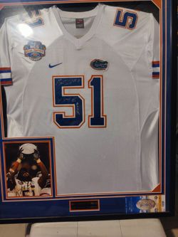 Brandon Spikes Autograph BCS Jersey Framed