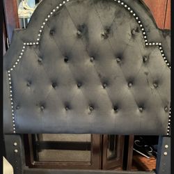 Twin Upholstered headboard. Color Black