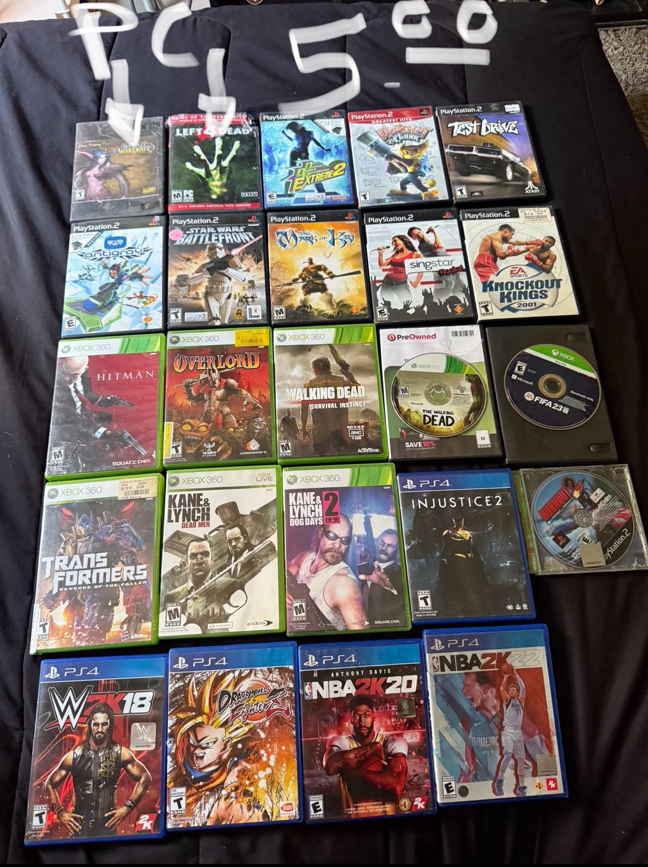 Video Games PC,PS4,PS3 ,PS2,DS,Xbox 360 $5 EACH Swipe Left ππ½ For Pictures
