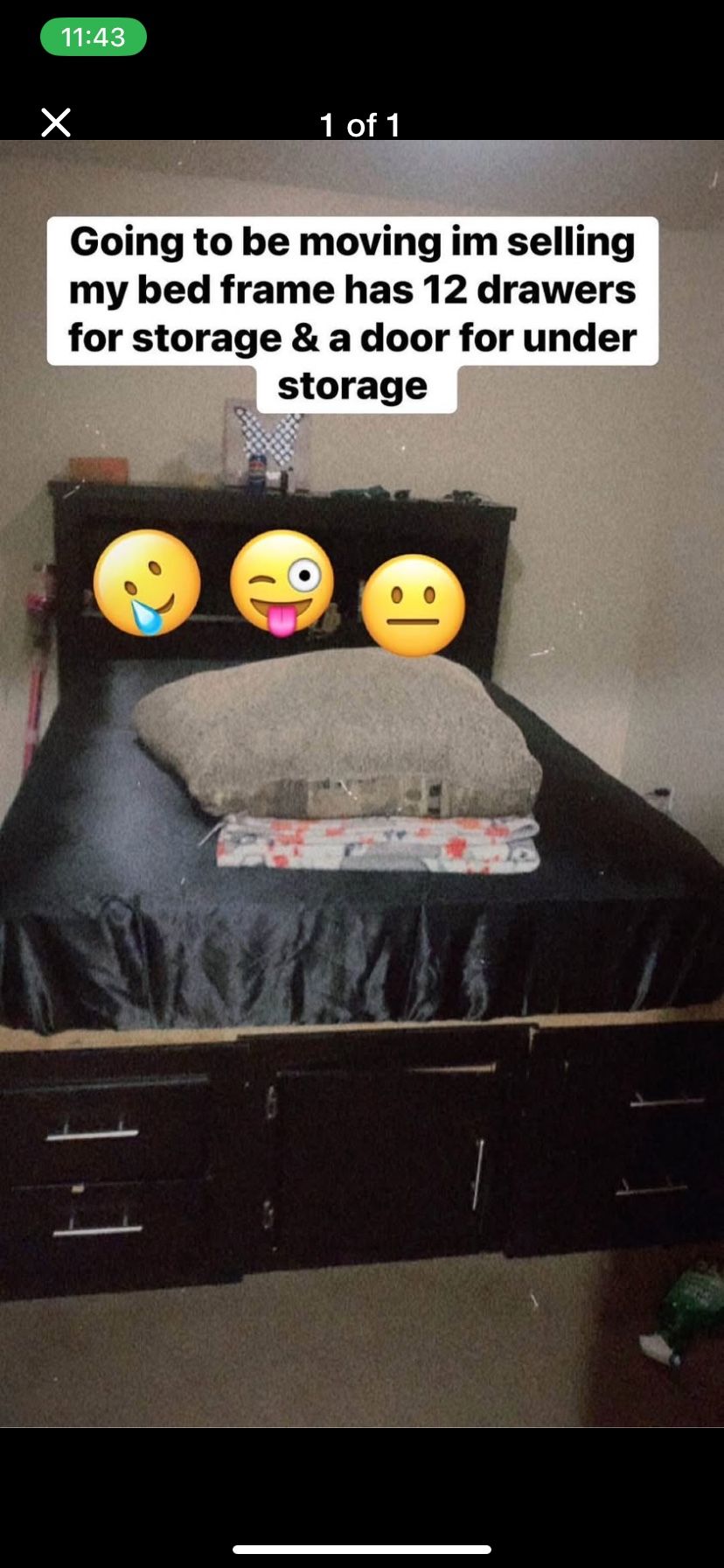 Full/ Queen Size Bed Frame & Mattress