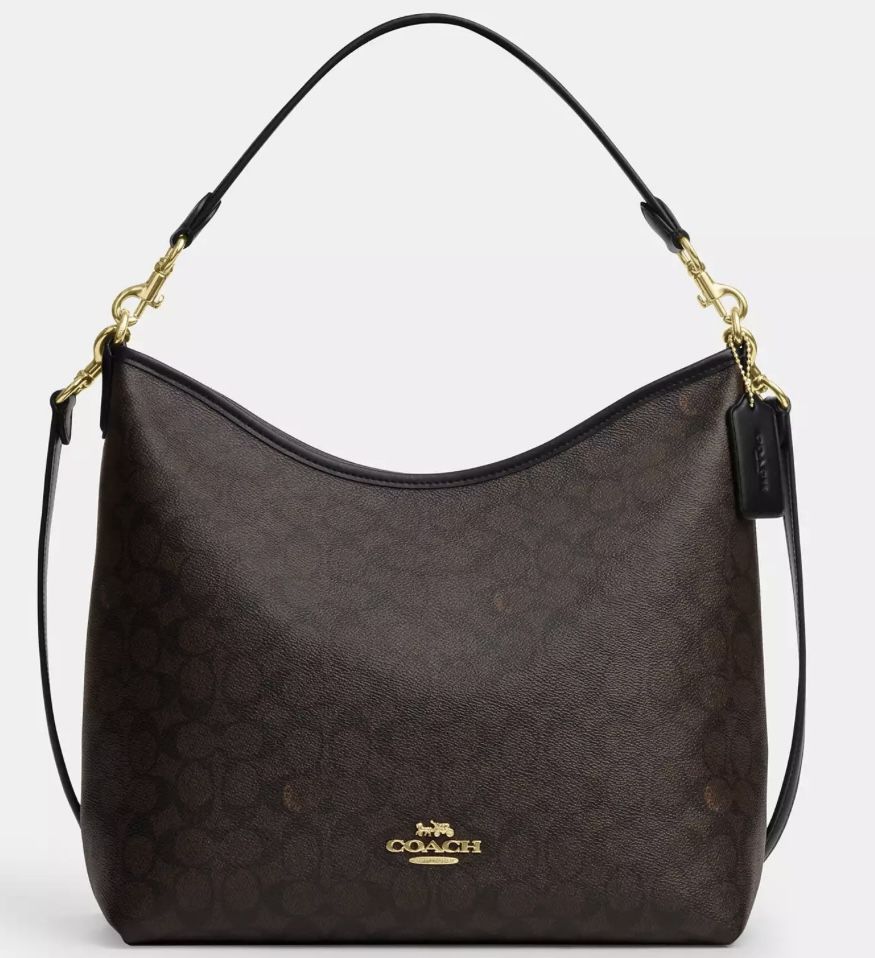 Coach Laurel Large Shoulder Bag In Signature Canvas