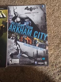 Batman Arkham City Armored Edition Wii U Insert
