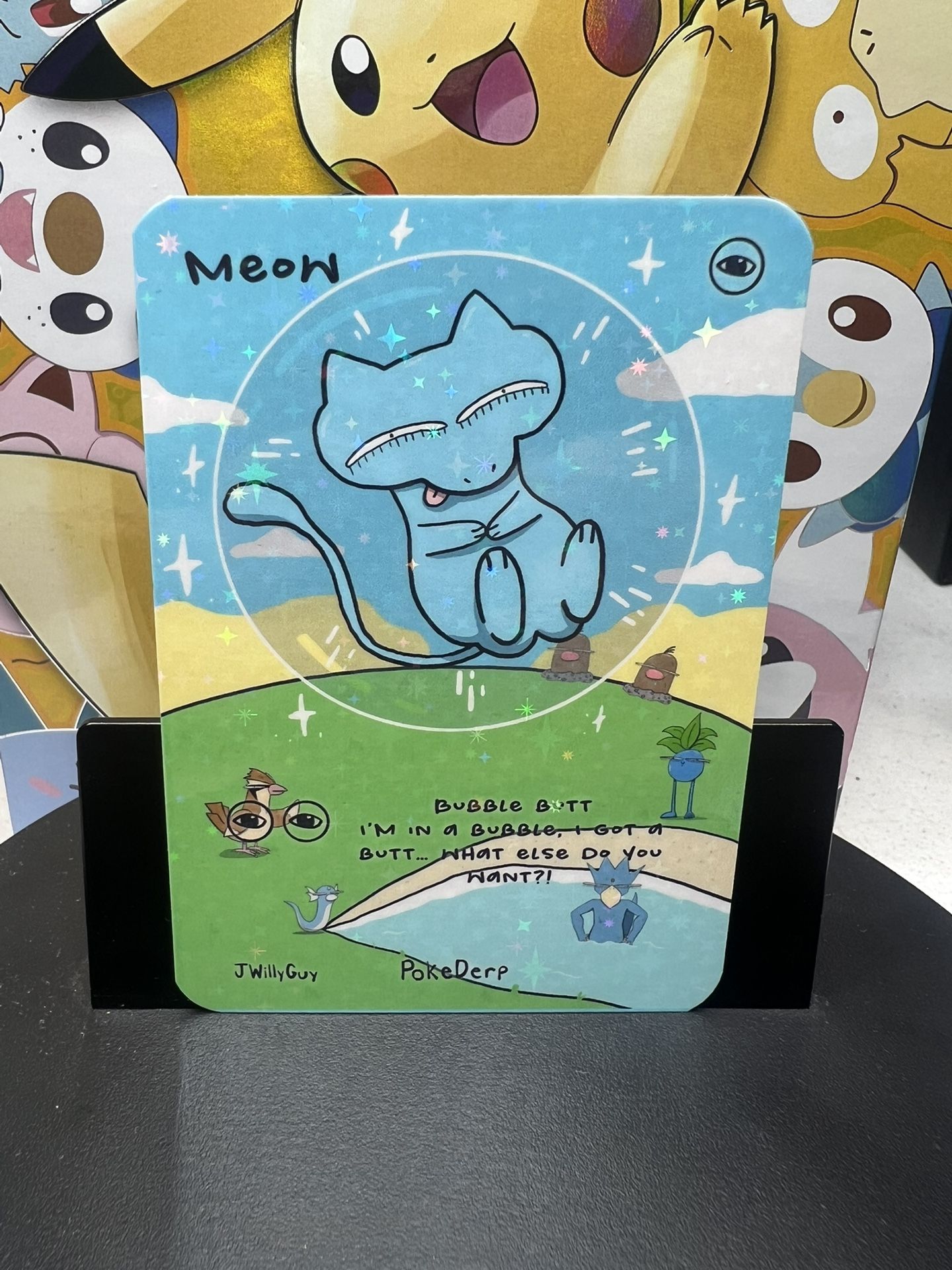 “Meow Bubble Butt” (PokeDerp by JWillyGuy)Mew 